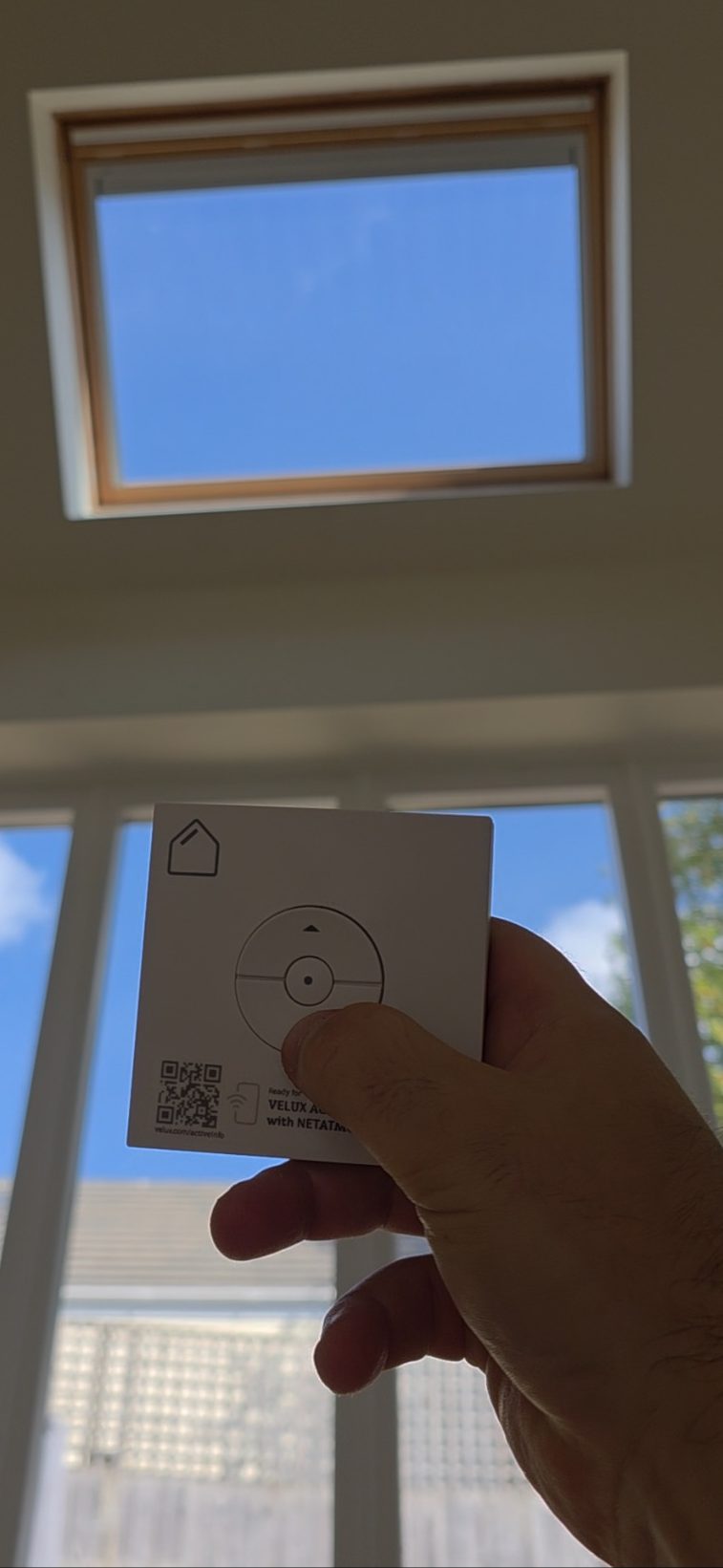 Solar Powered VELUX Blind Installation | TrueShade Interiors Solar powered VELUX roof window blind operated by remote control in Great Oxendon, Northamptonshire