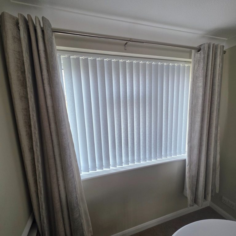 Made to measure vertical blinds Made to measure vertical blinds installed by TrueShade Interiors in Raunds